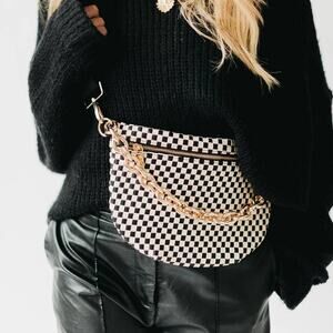 Bold Gold Metal Chain Detachable Shoulder Strap Bag Purse Decoration